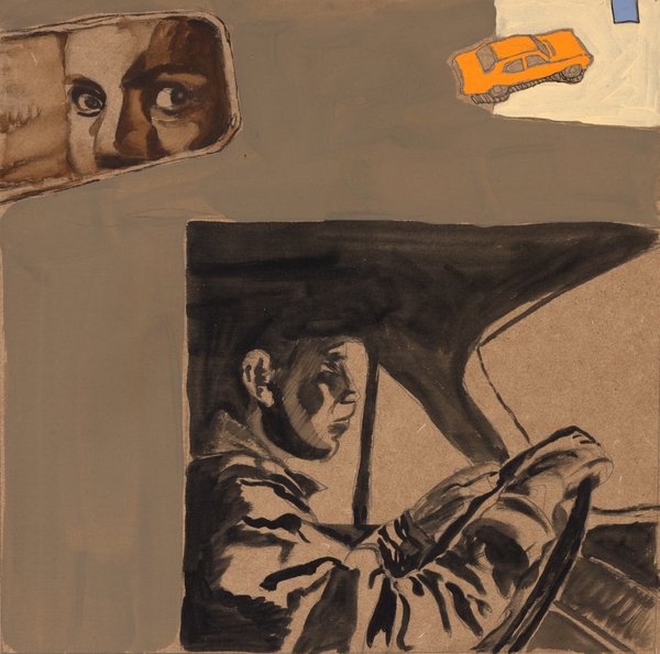 Driver IV - 30x30 - tempera